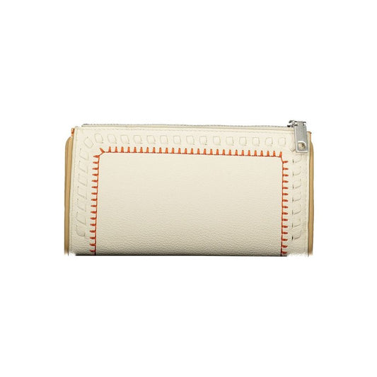 Desigual Chic Dual-Compartment White Wallet Desigual