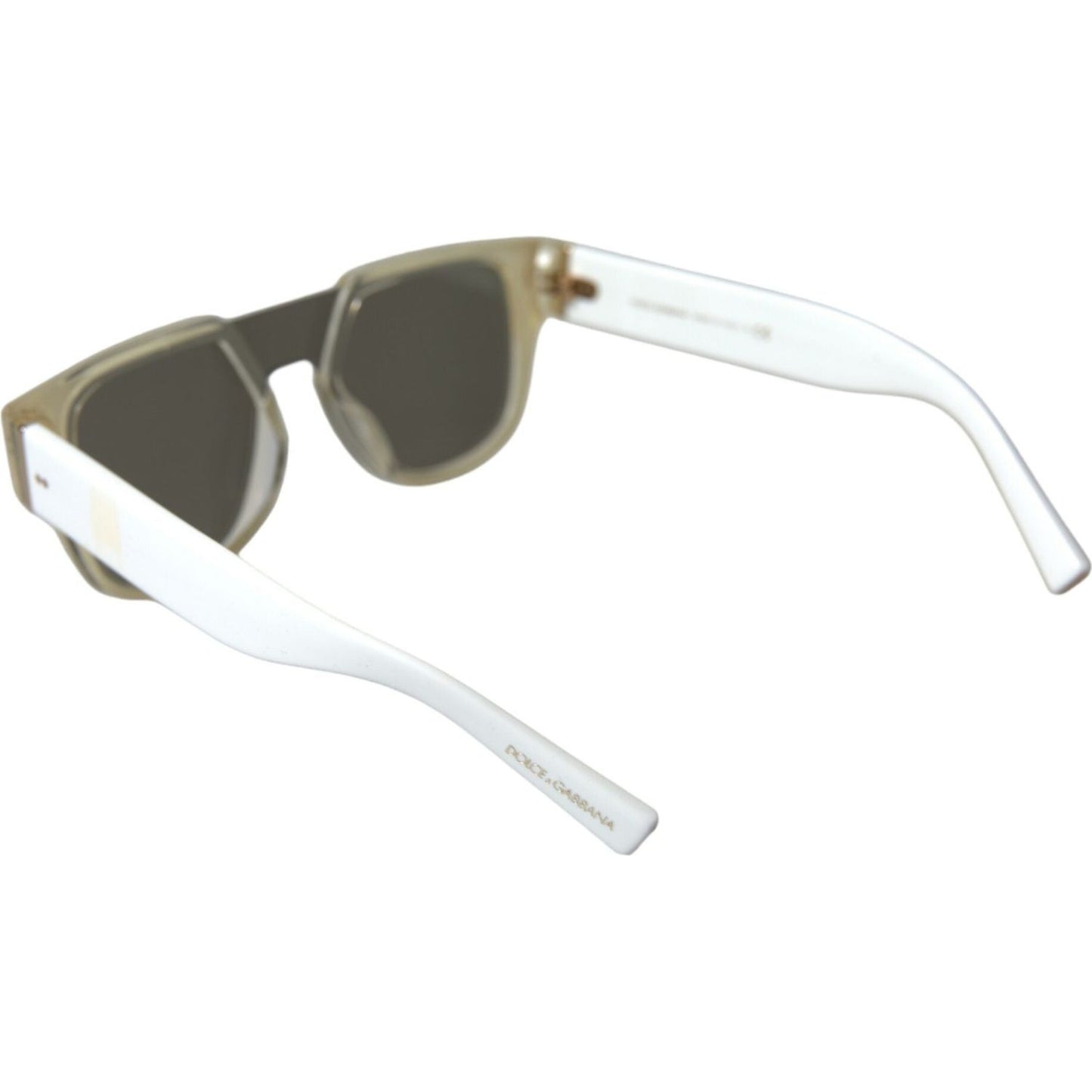 Dolce & Gabbana Chic White Acetate Designer Sunglasses Dolce & Gabbana