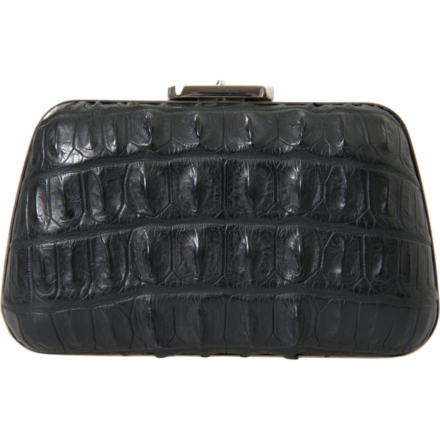 Balenciaga Elegant Crocodile Leather Evening Clutch Balenciaga