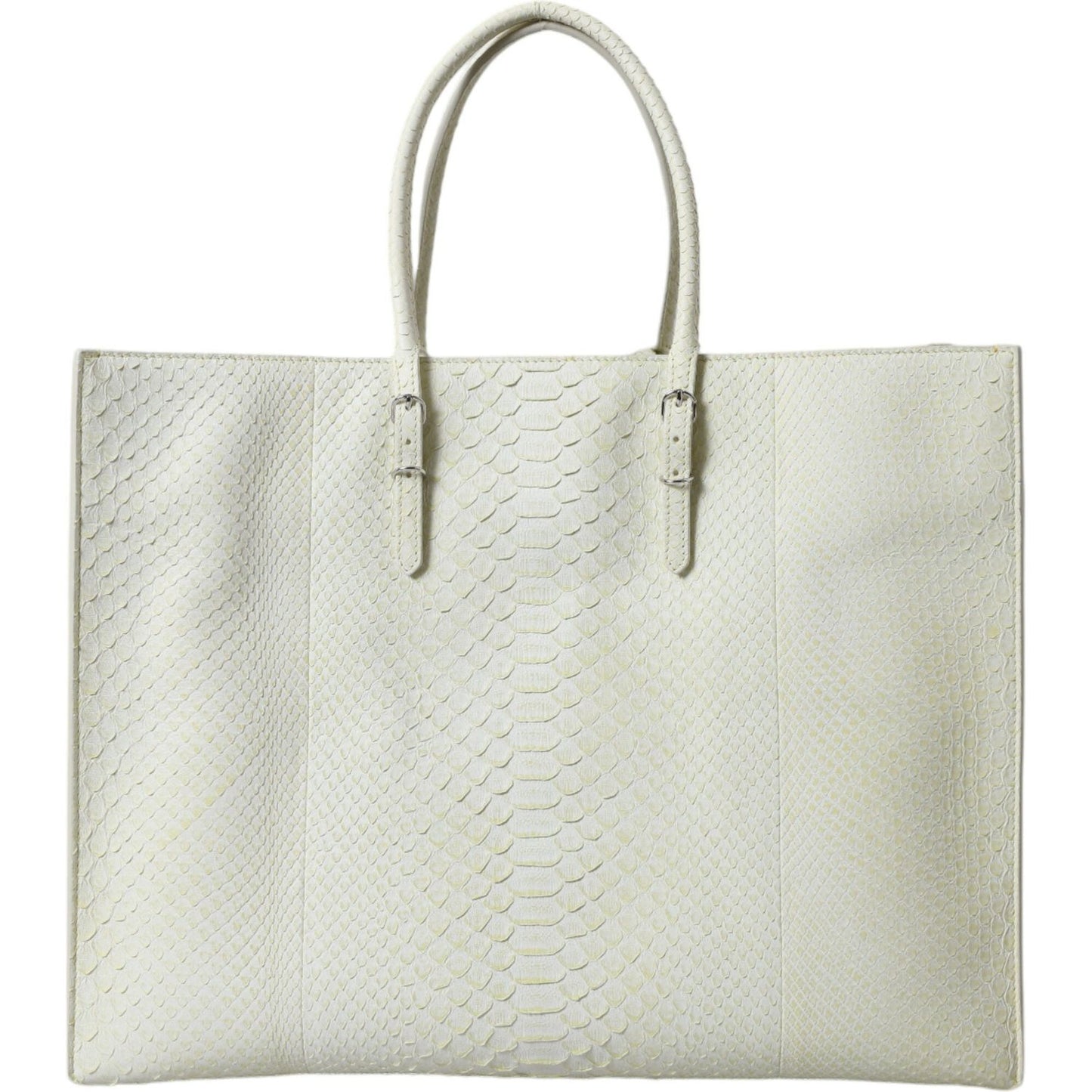 Balenciaga White Yellow Exotic Skin Leather Shopping Tote PAPIER Bag Balenciaga