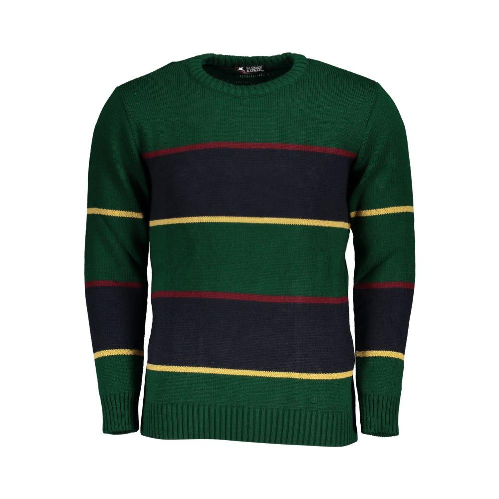 U.S. Grand Polo Green Fabric Sweater U.S. Grand Polo