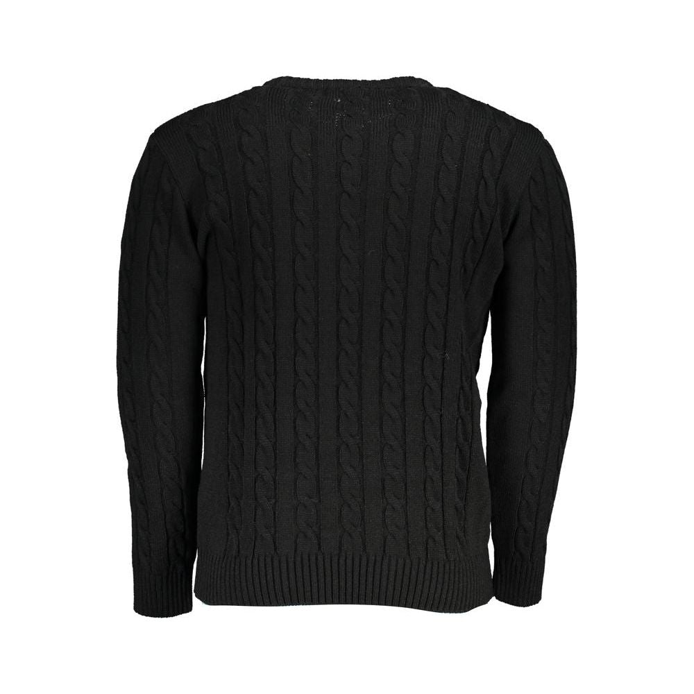 U.S. Grand Polo Black Fabric Sweater