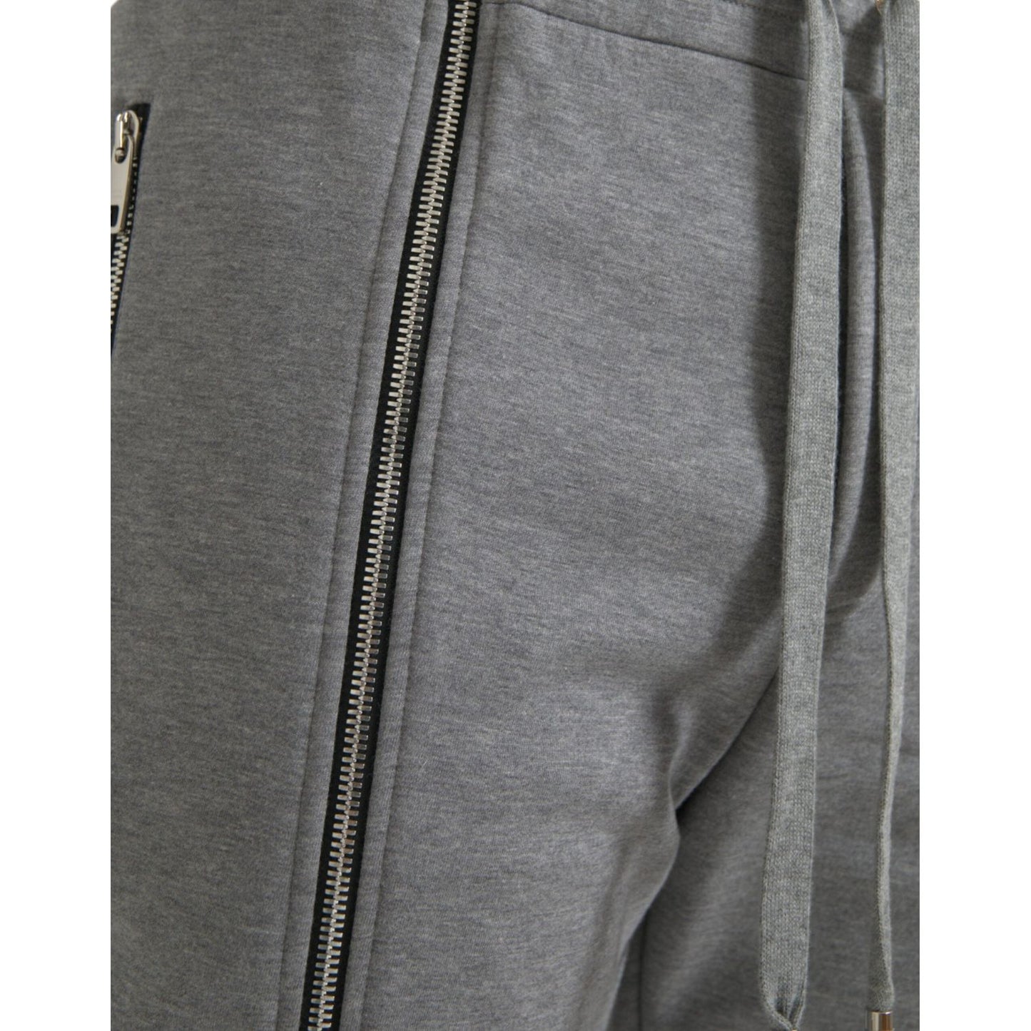 Dolce & Gabbana Gray Cotton Jogger Skinny Sweatpants Pants Dolce & Gabbana