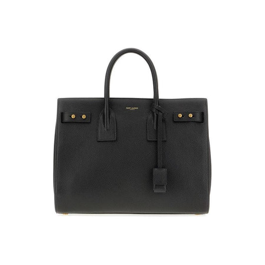 Saint Laurent Black Calf Leather Sac De Jour Handbag Saint Laurent