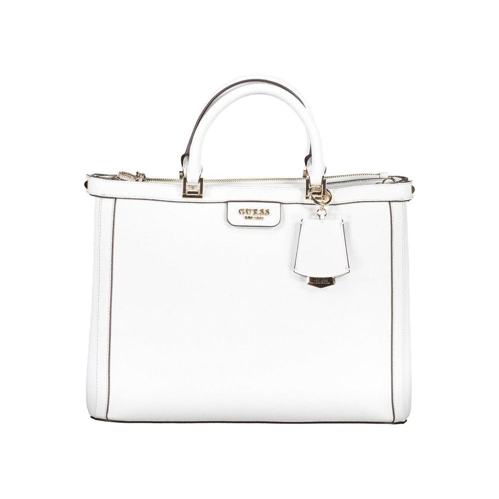 Guess Jeans White Polyethylene Handbag Guess Jeans