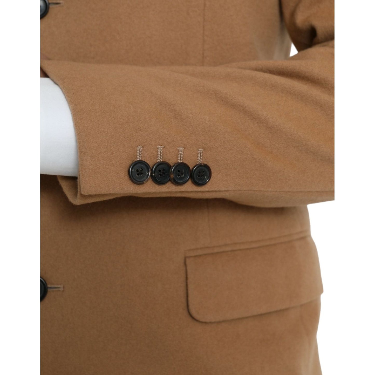 Prada Brown Cashmere 2 Piece Single Breasted Suit Prada