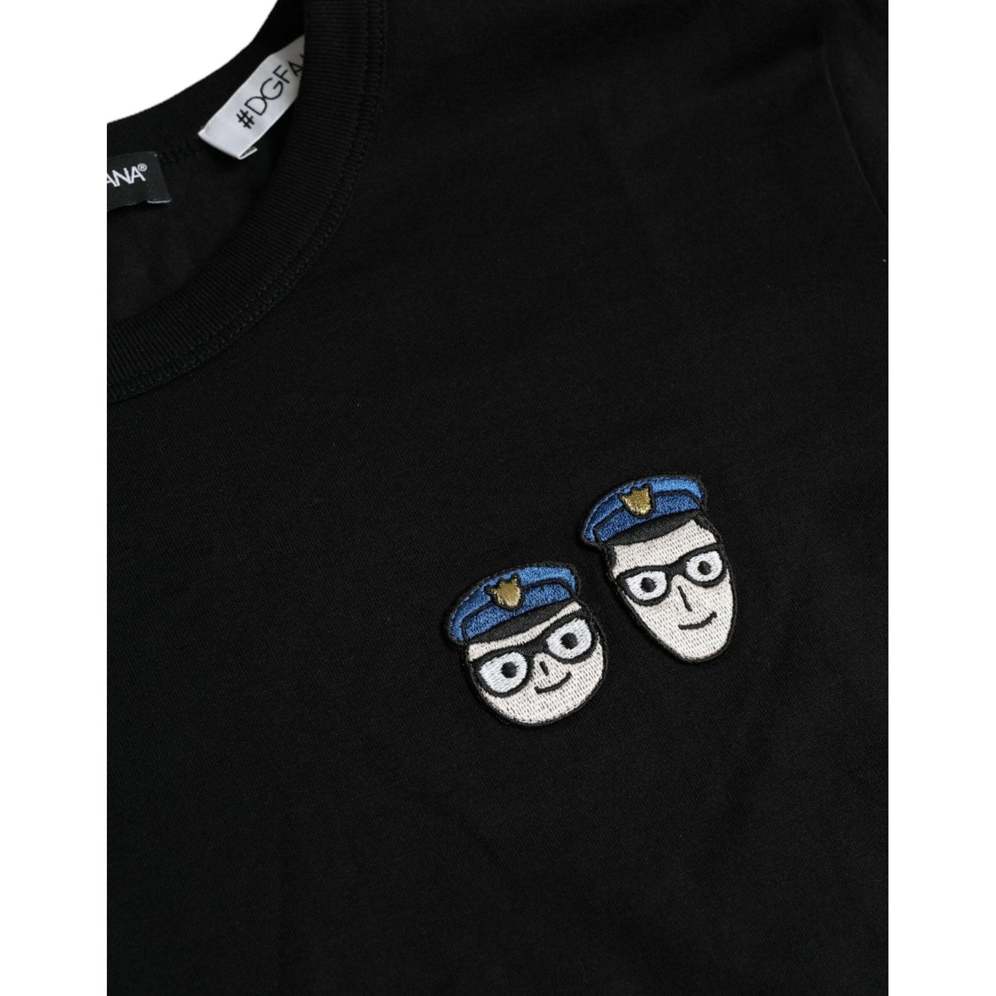 Dolce & Gabbana Black #DGFamily Cotton Crew Neck T-shirt Dolce & Gabbana