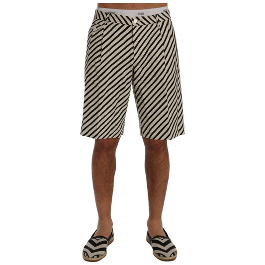 Dolce & Gabbana Striped Hemp Casual Shorts Dolce & Gabbana