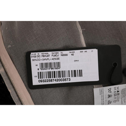 Dolce & Gabbana Black Cotton Silk Floral Long Dress Dresses