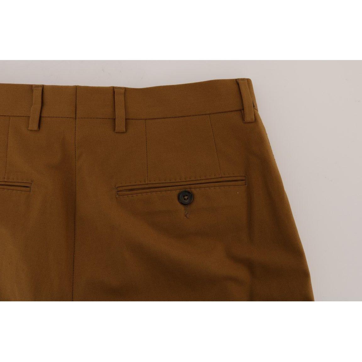 Dolce & Gabbana Elegant Brown Formal Trousers for Men Dolce & Gabbana