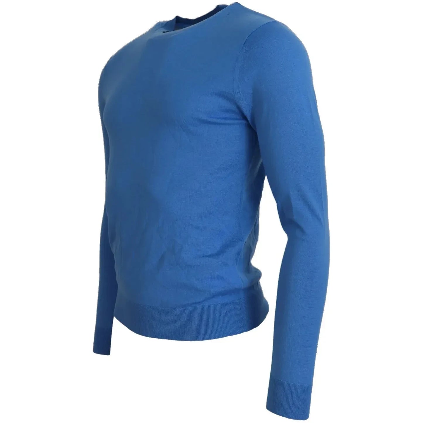 Dsquared² Blue Wool Long Sleeves Crewneck Pullover Sweater Dsquared²