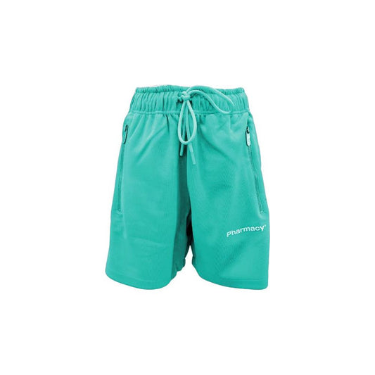 Pharmacy Industry Chic Green Bermuda Shorts with Side Stripes Pharmacy Industry