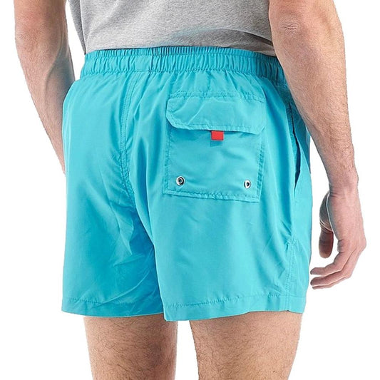 La Martina Light Blue Polyester Men Swimwear La Martina