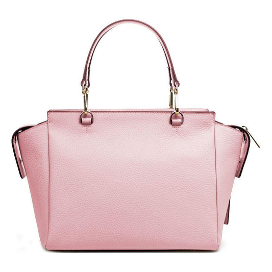 Baldinini Trend Chic Pink Textured Calfskin Handbag Baldinini Trend