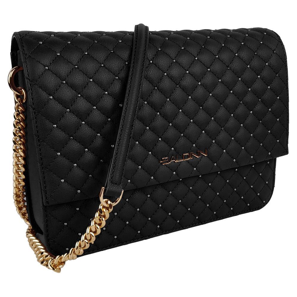 Baldinini Trend Elegant Quilted Calfskin Shoulder Bag Baldinini Trend