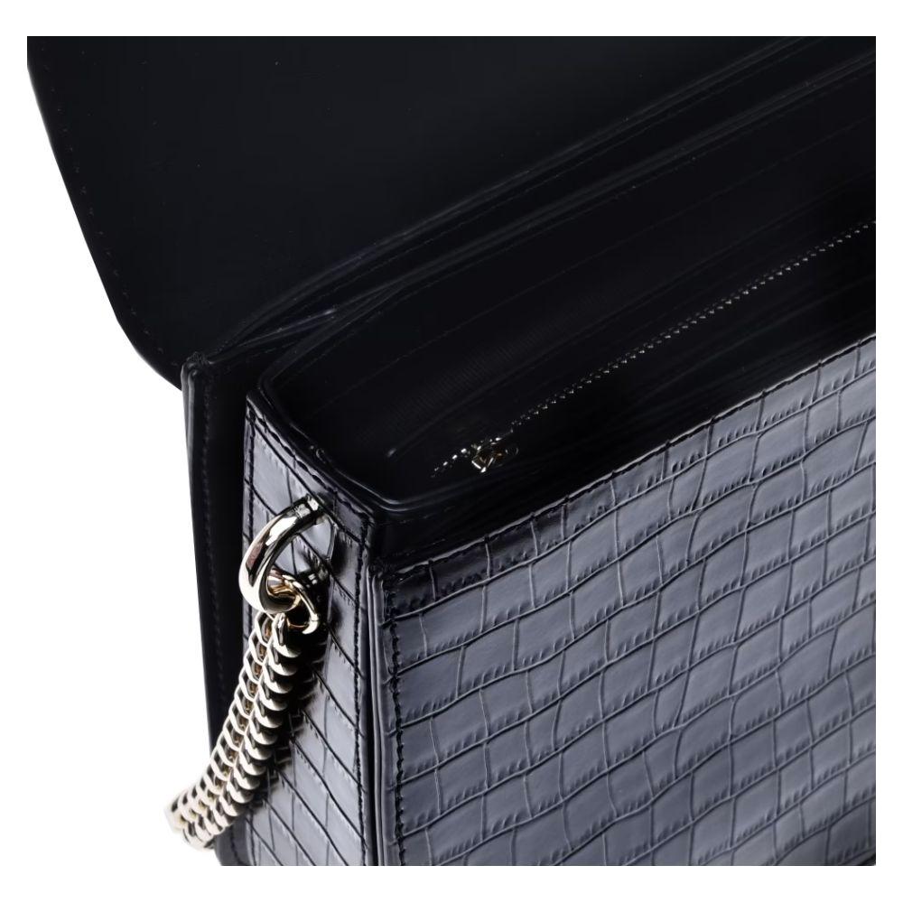 Baldinini Trend Elegant Python-Print Calfskin Shoulder Bag Baldinini Trend