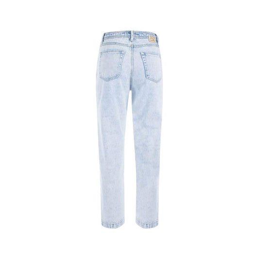 Yes Zee Light Blue Cotton Women's High-Waisted Jean Yes Zee