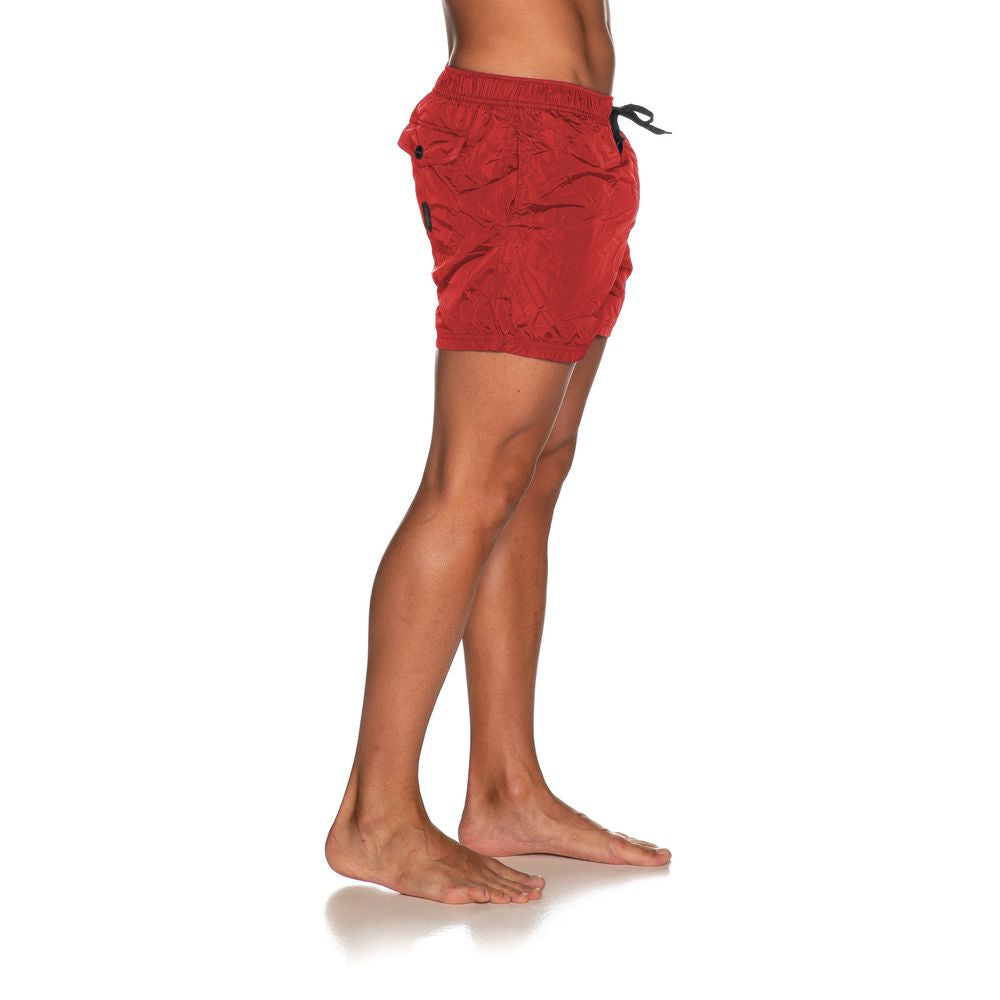 Refrigiwear Red Nylon Men Swimwear Refrigiwear