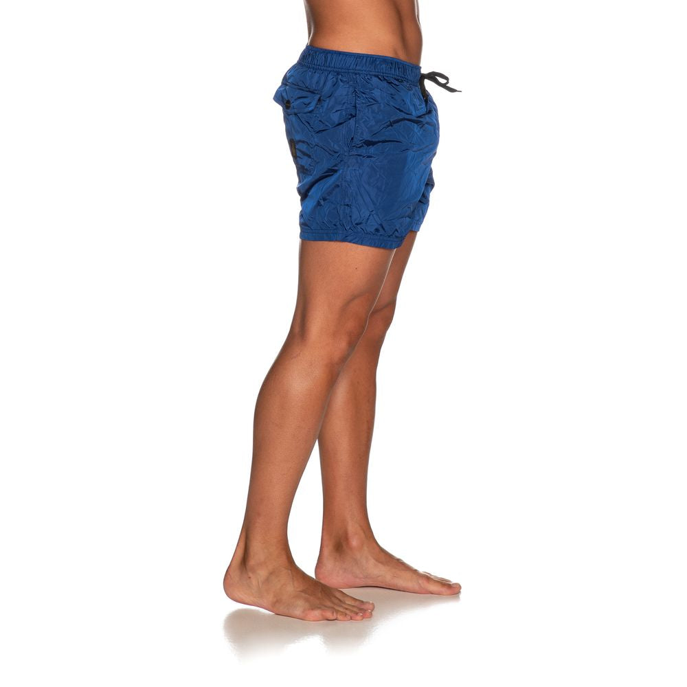 Refrigiwear Blue Nylon Men's Swimsuit Refrigiwear