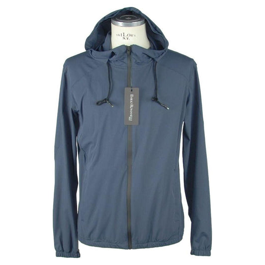 Emilio Romanelli Blue Synthetic Men's Jacket Emilio Romanelli