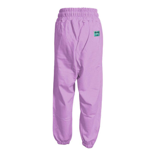 Pharmacy Industry Chic Purple Cotton Sweatpants with Logo Pharmacy Industry