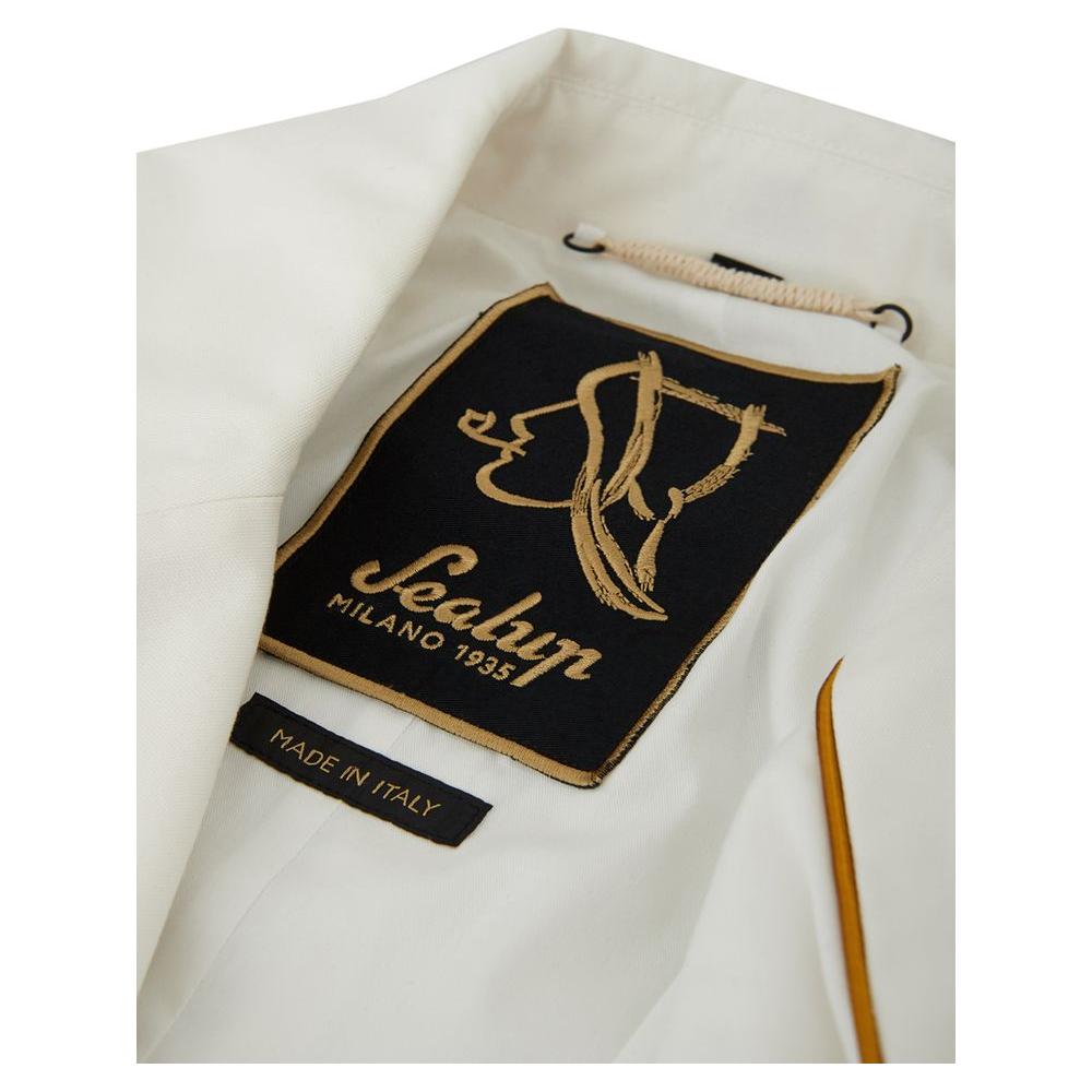 Sealup Elegant White Polyamide Jacket Sealup