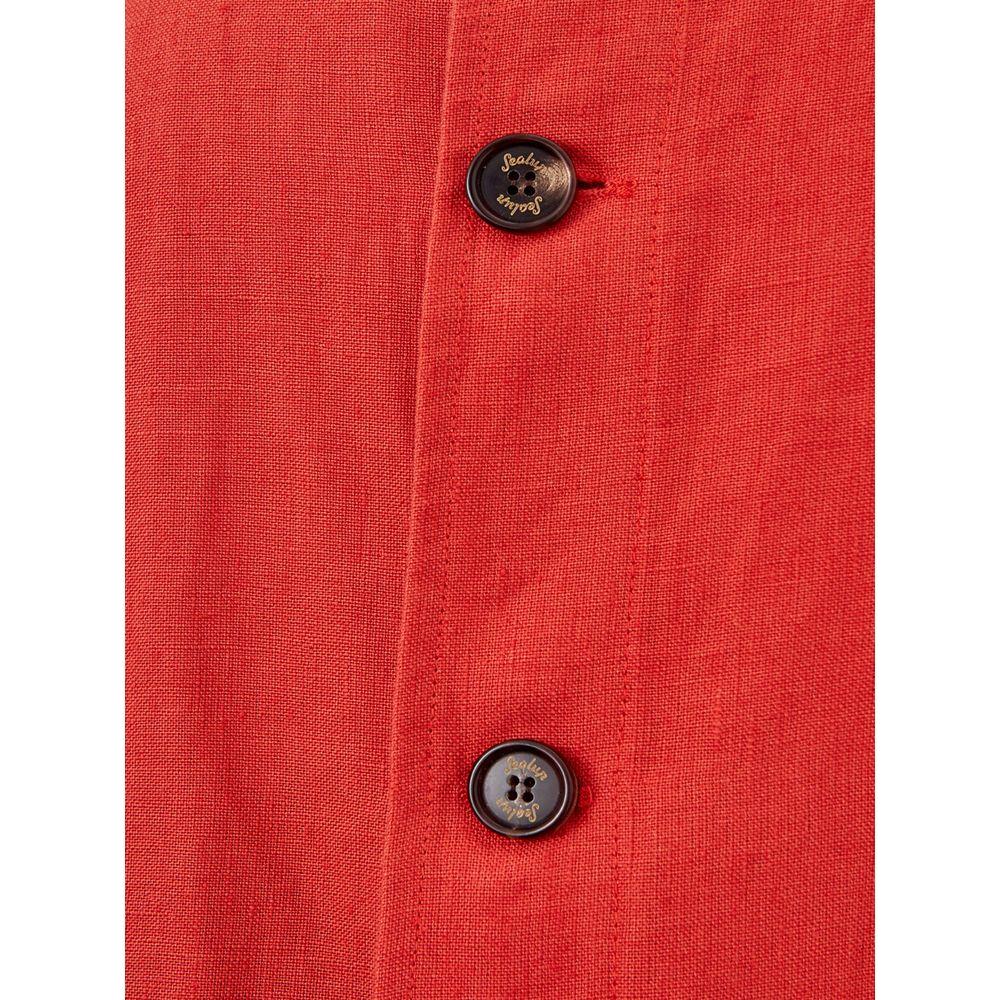 Sealup Elegant Orange Polyester Jacket Sealup