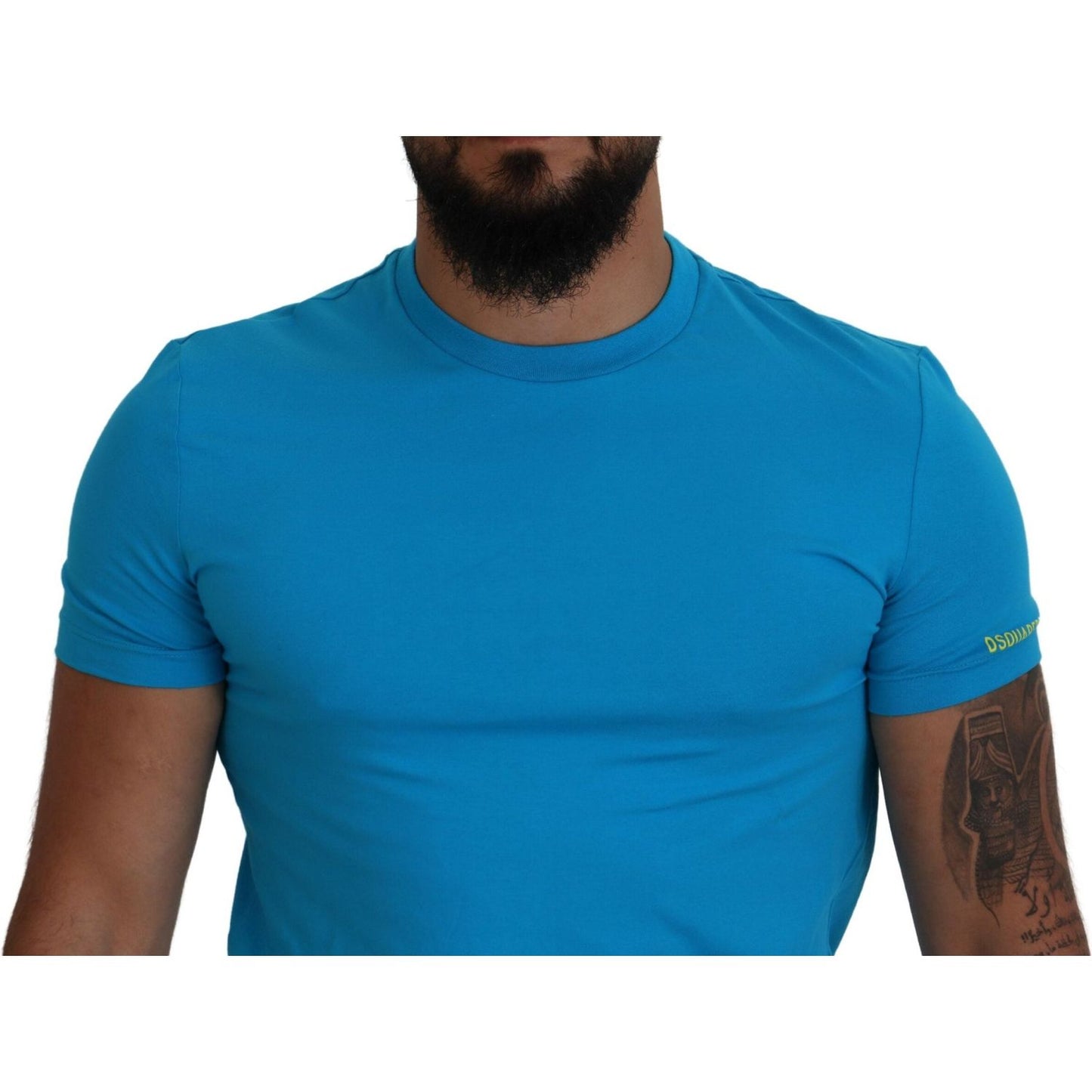 Dsquared² Blue Modal Short Sleeves Crewneck T-shirt Dsquared²