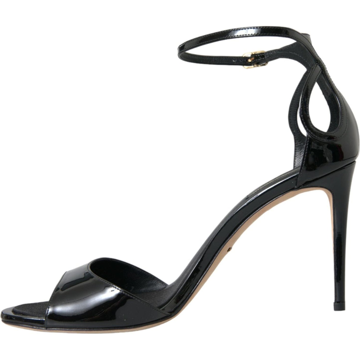 Dolce & Gabbana Black KEIRA Leather Heels Sandals Shoes Dolce & Gabbana