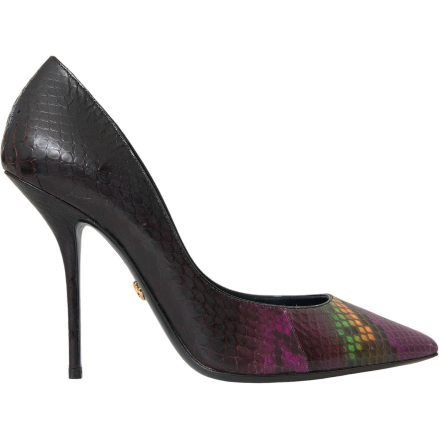 Dolce & Gabbana Multicolor Exotic Leather Heels Pumps Shoes Dolce & Gabbana