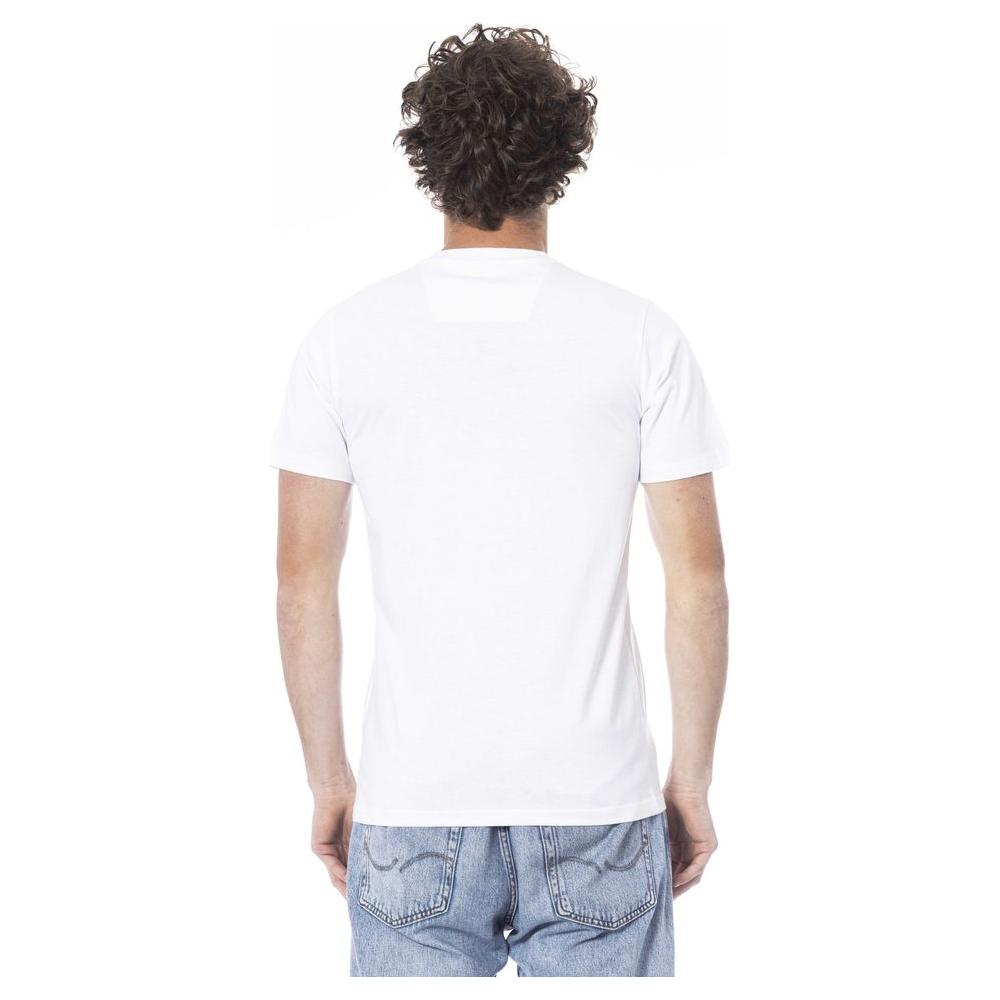 Cavalli Class White Cotton Men T-Shirt Cavalli Class