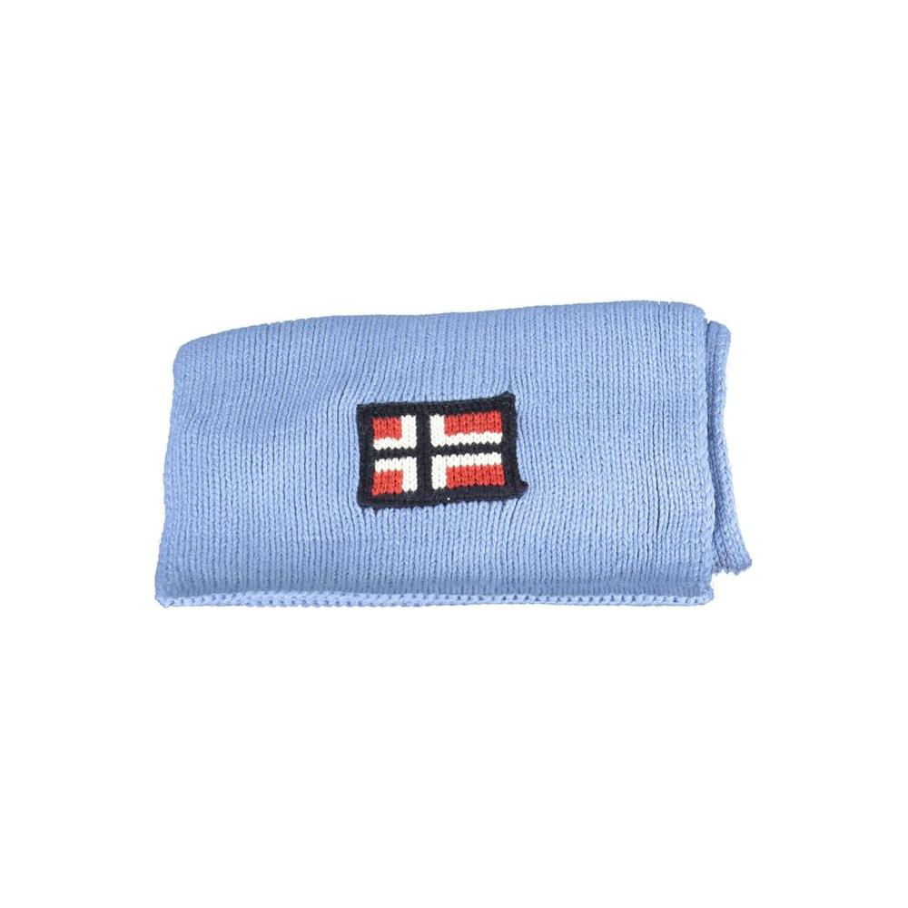 Norway 1963 Light Blue Acrylic Scarf Norway 1963