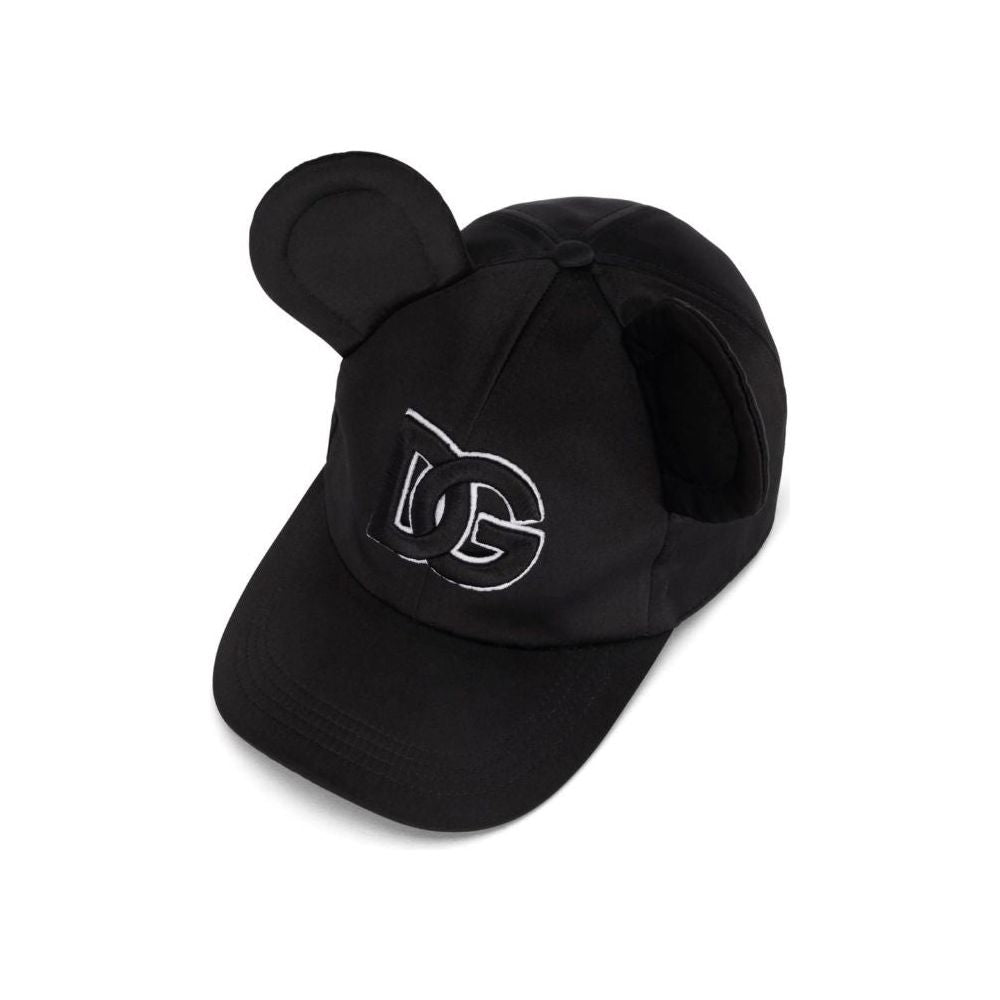 Dolce & Gabbana Black Polyester Hat Dolce & Gabbana