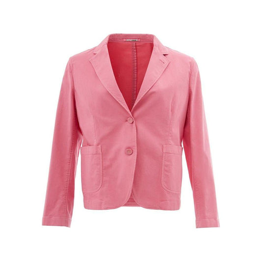 Lardini Elegant Pink Cotton Jacket for Her Lardini