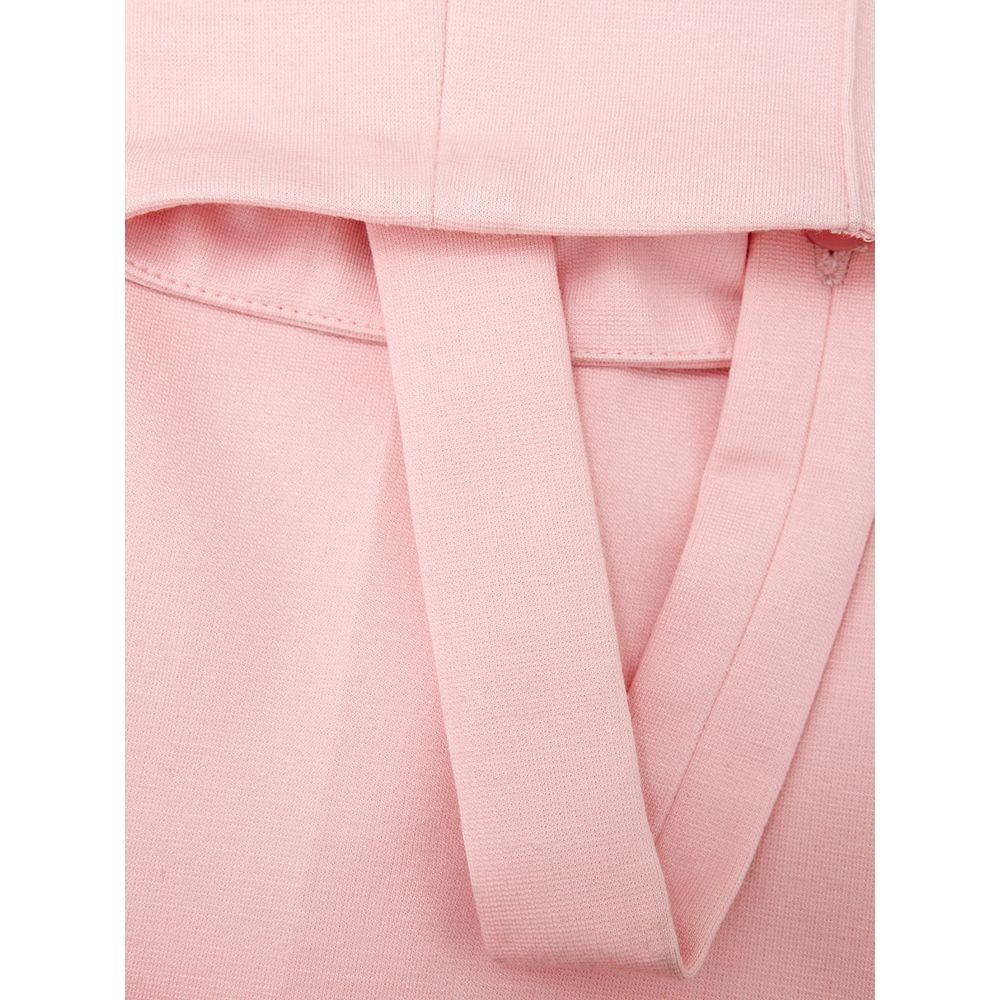 Lardini Elegant Pink Viscose Pants for Chic Style Lardini