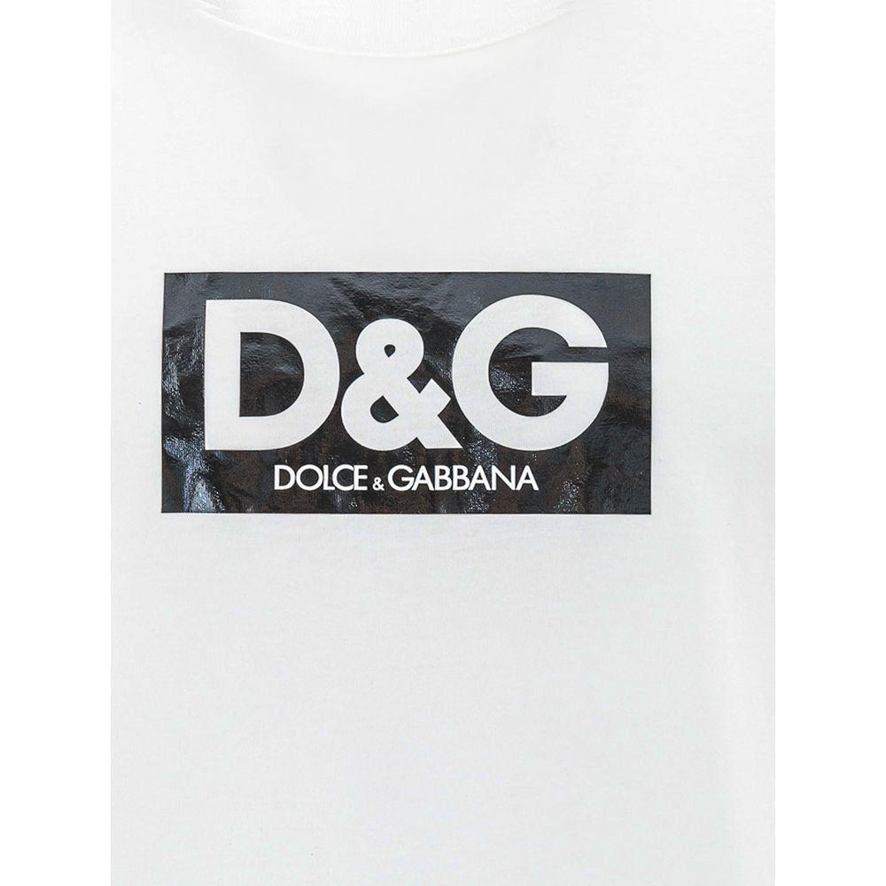 Dolce & Gabbana White Cotton T-Shirt Dolce & Gabbana