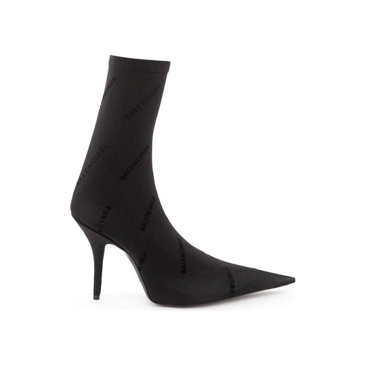 Balenciaga Elegant Black Spandex Statement Boots Balenciaga