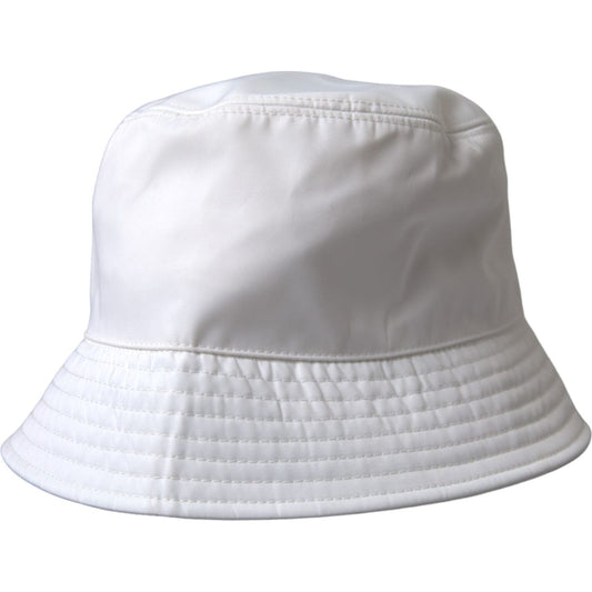 Dolce & Gabbana White Cotton Cap Bucket Capello Hat Men Dolce & Gabbana