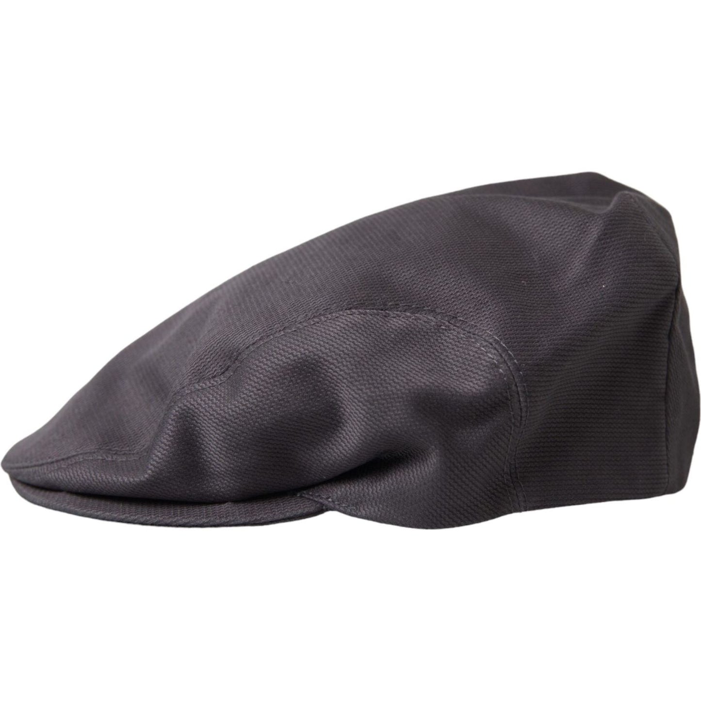 Dolce & Gabbana Gray Cotton Cloth Newsboy Hat Men Dolce & Gabbana