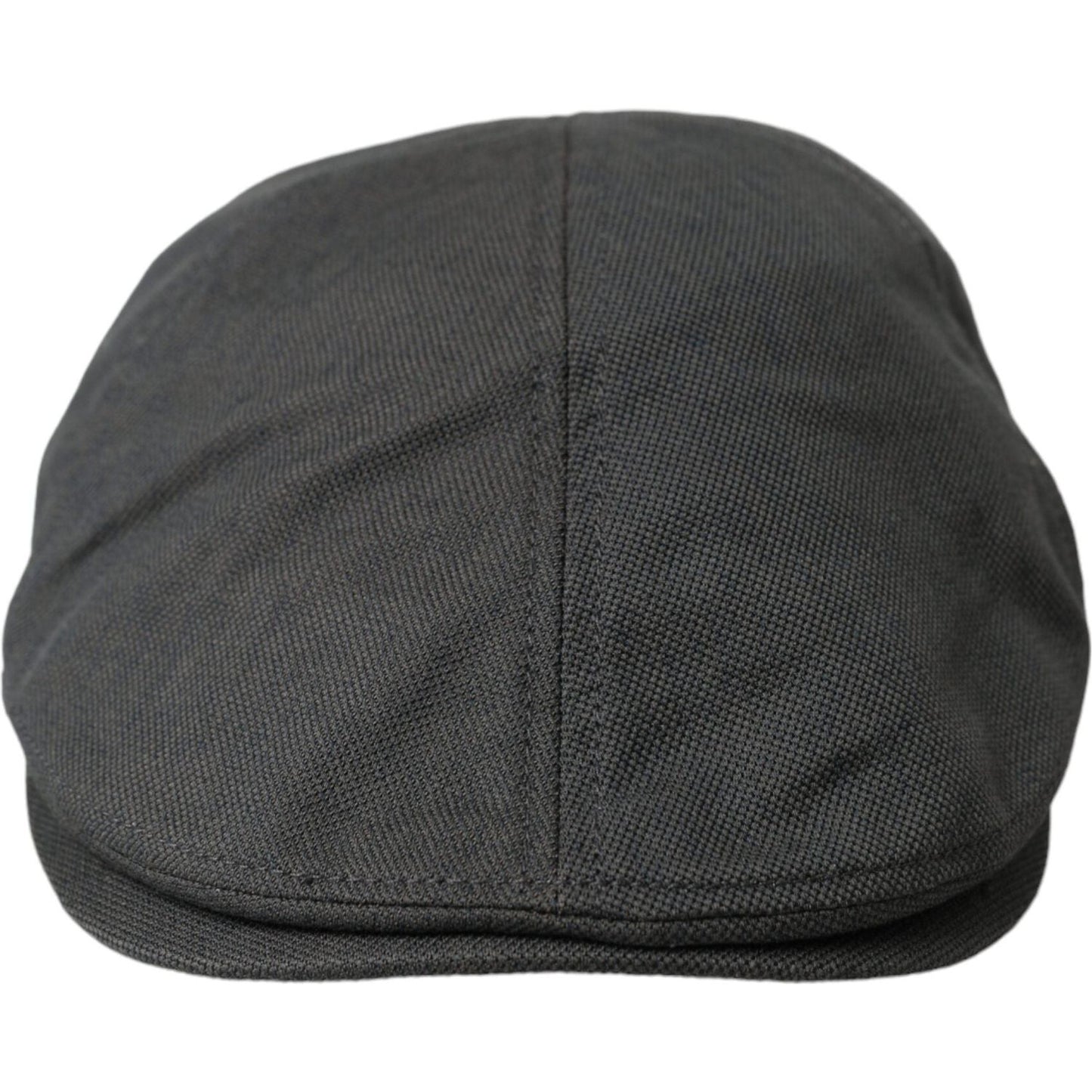 Dolce & Gabbana Dark Gray Nylon Cloth Newsboy Hat Men Dolce & Gabbana