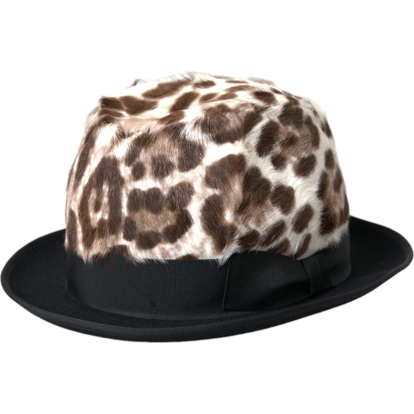 Dolce & Gabbana Multicolor Leopard Women Fedora Hat Dolce & Gabbana