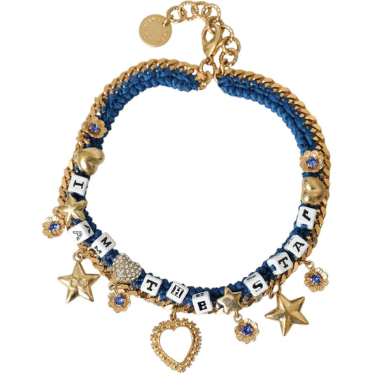 Dolce & Gabbana Gold Tone Brass Chain Iam The Star Bracelet Bracelet Dolce & Gabbana