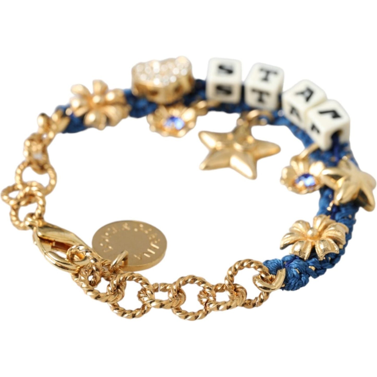 Dolce & Gabbana Gold Tone Brass Chain Star Fashion Bracelet Bracelet Dolce & Gabbana