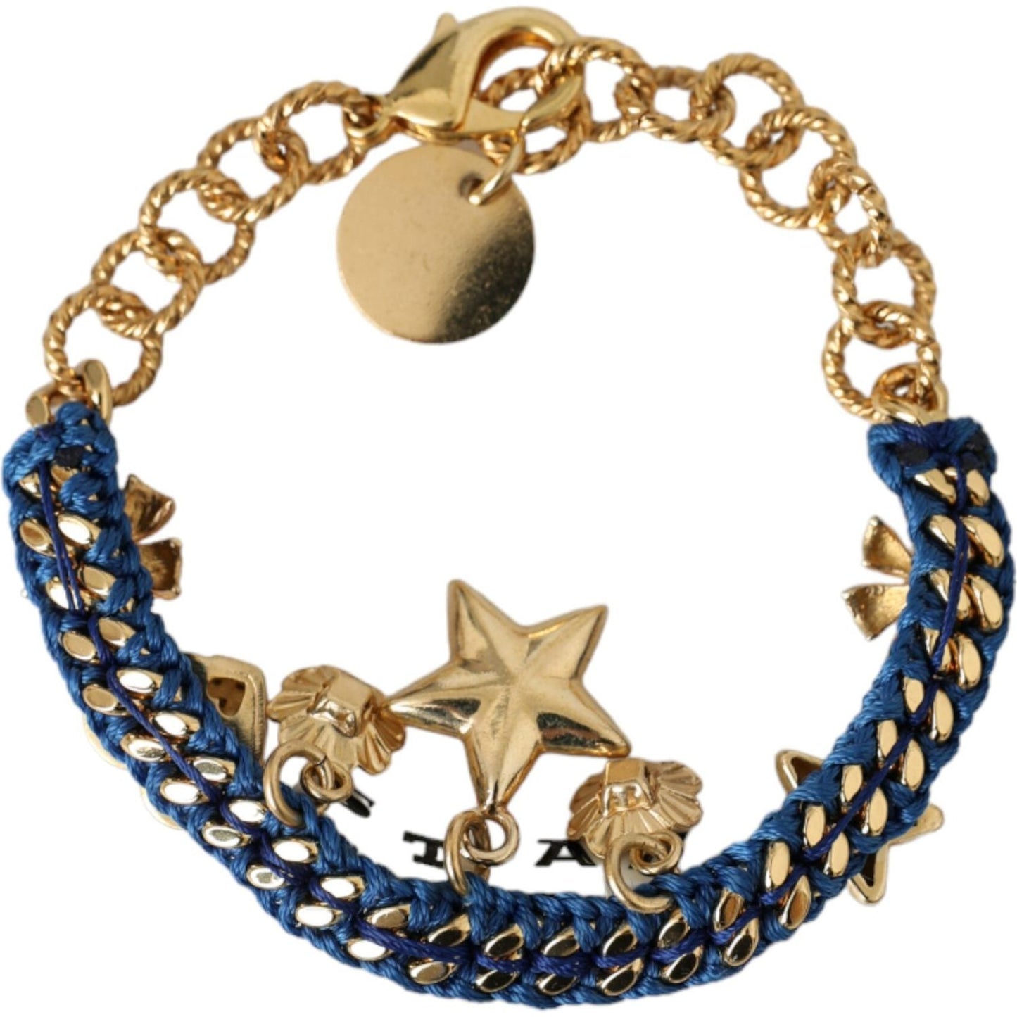 Dolce & Gabbana Gold Tone Brass Chain Star Fashion Bracelet Bracelet Dolce & Gabbana