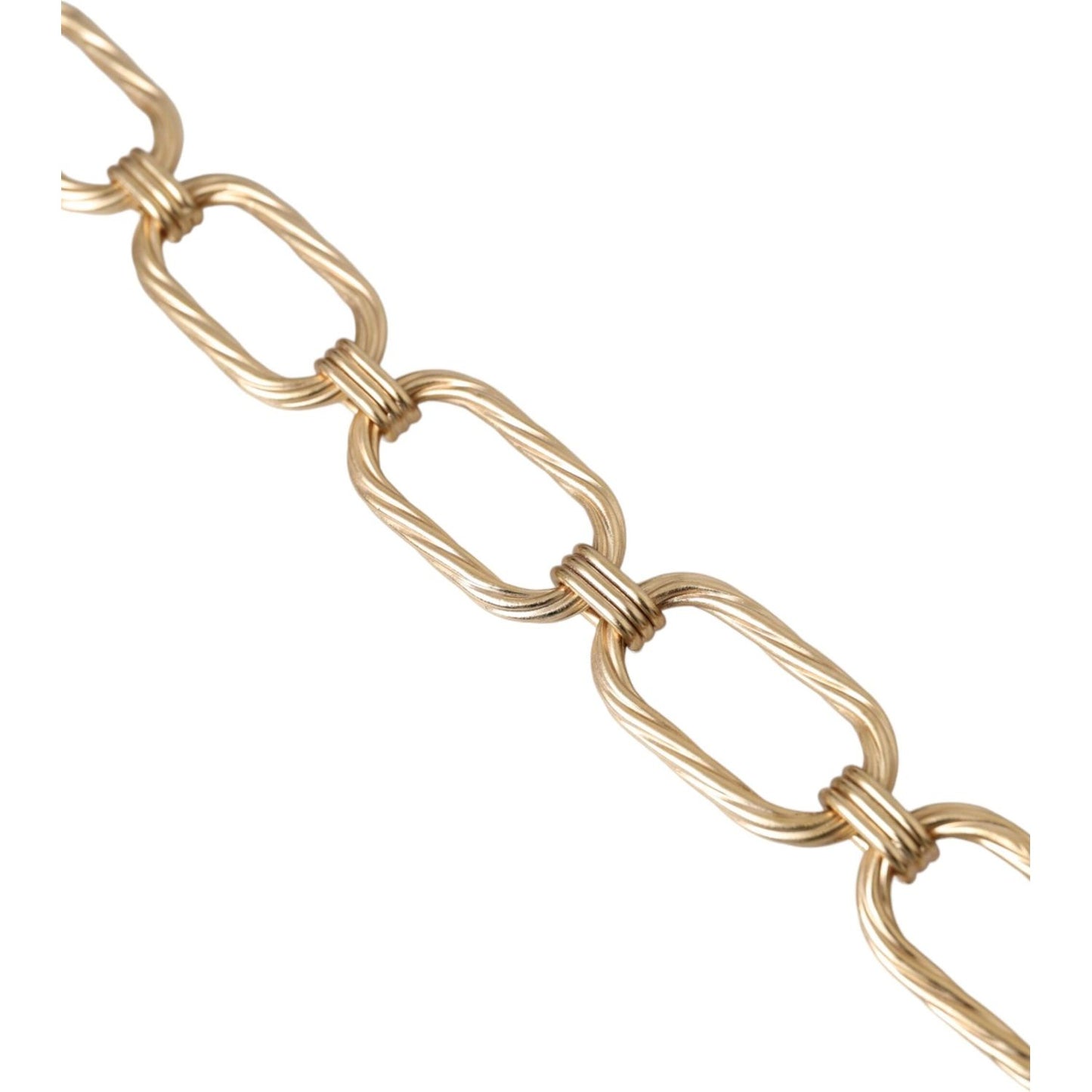 Dolce & Gabbana Gold Tone Brass Large Link Chain Jewelry Necklace Necklace Dolce & Gabbana