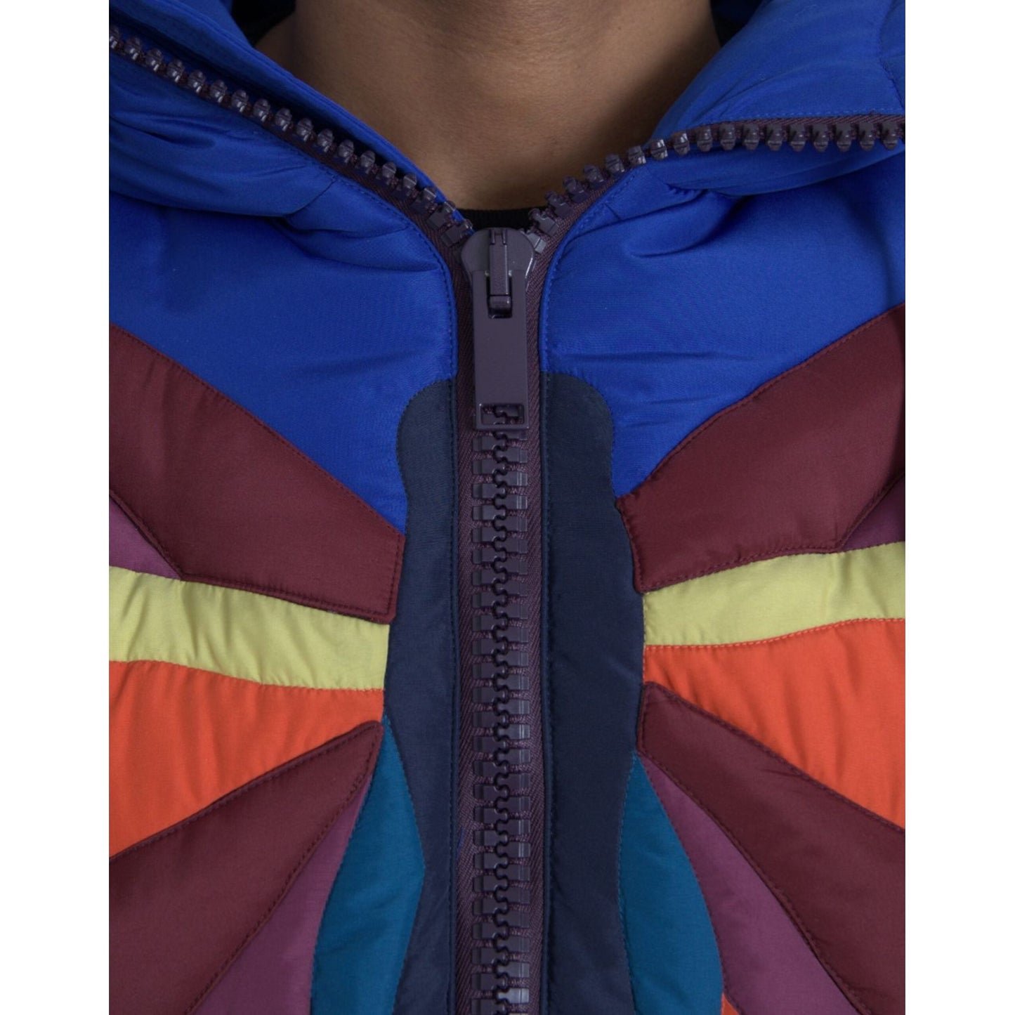 Dolce & Gabbana Multicolor Butterfly Hooded Puffer Jacket Dolce & Gabbana