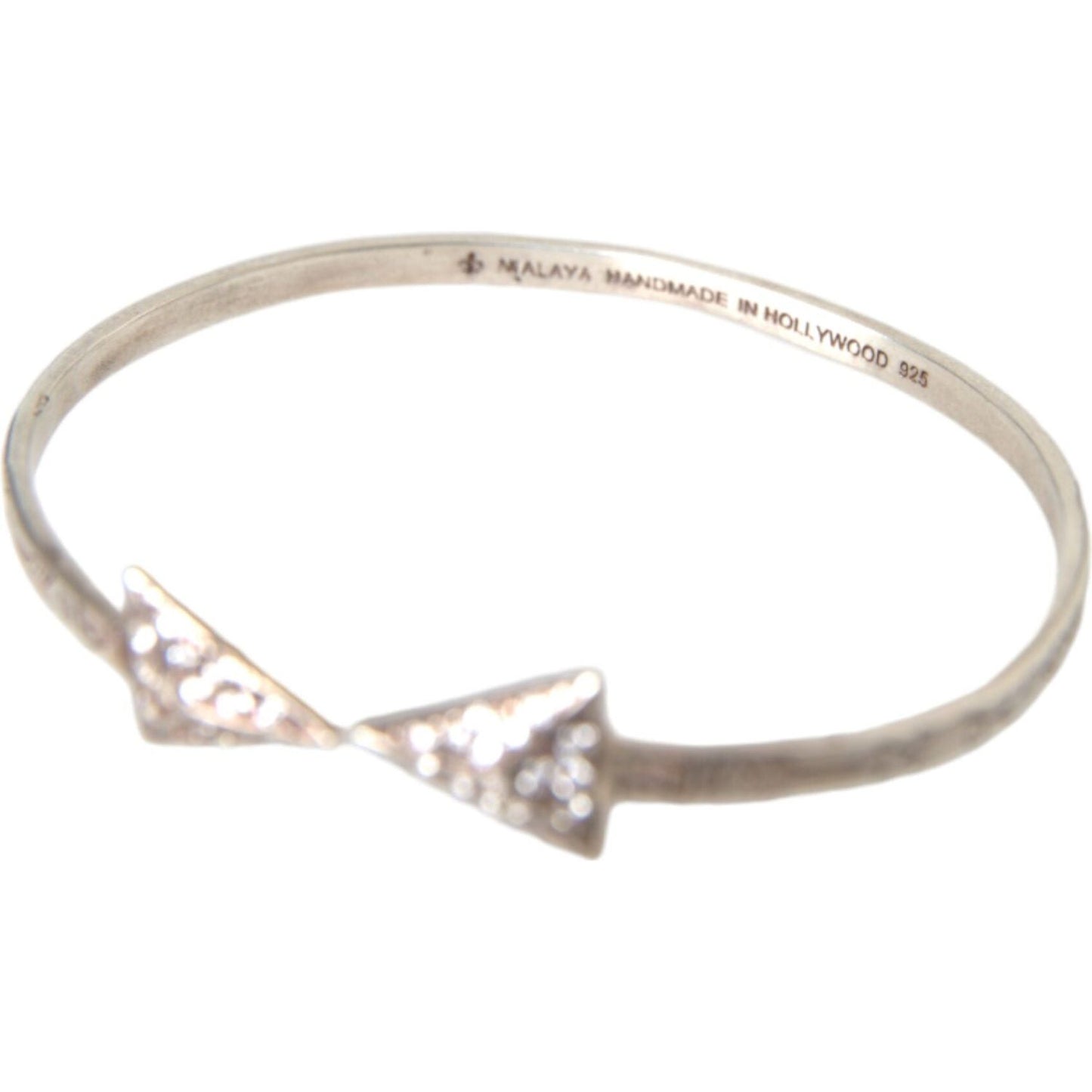 Nialaya Arrow Crystal 925 Silver Bangle Bracelet Women Bracelet Nialaya