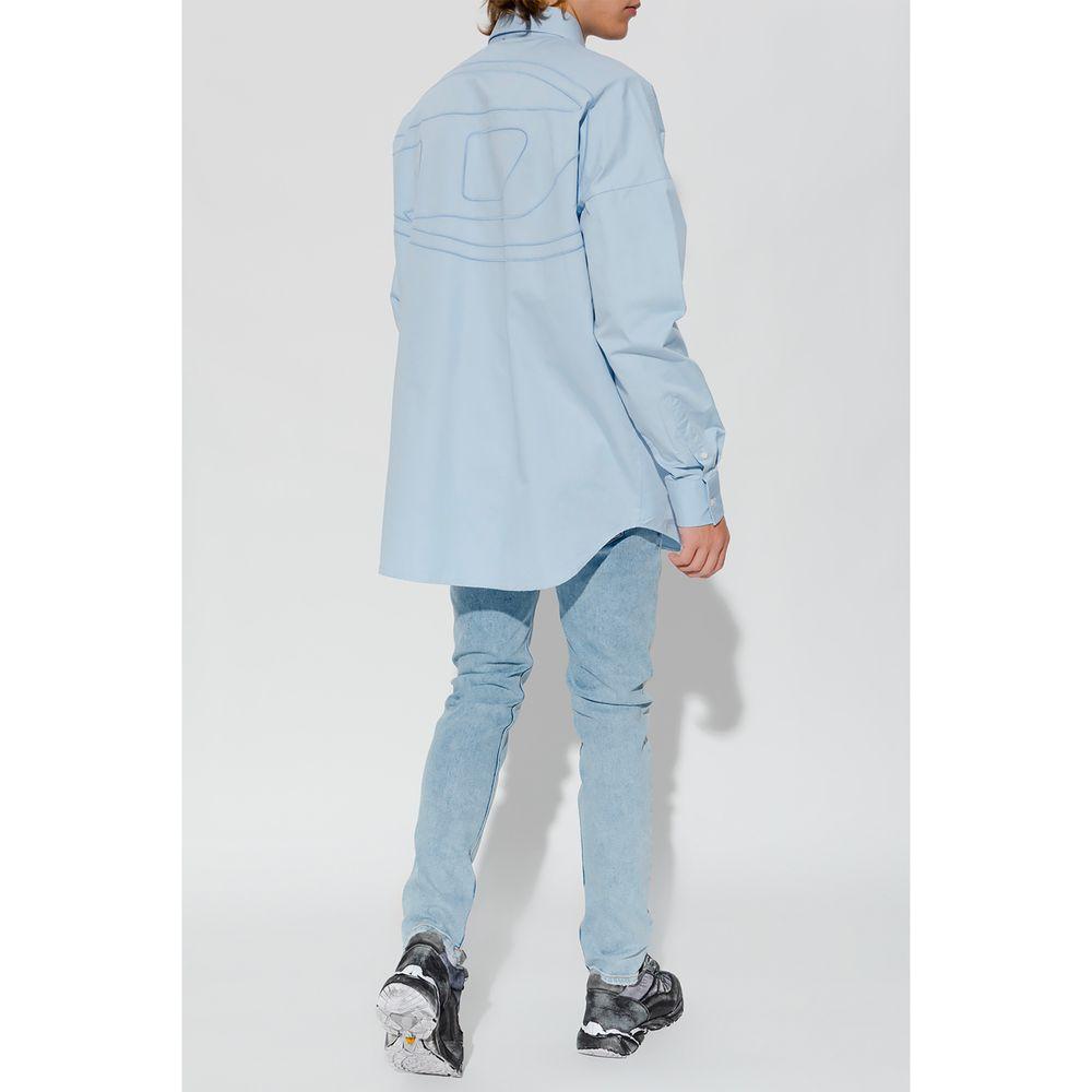 Diesel Light Blue Cotton Jeans & Pant Diesel