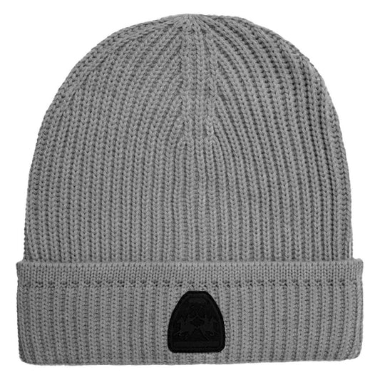 La Martina Gray Acrylic Men Beanie La Martina