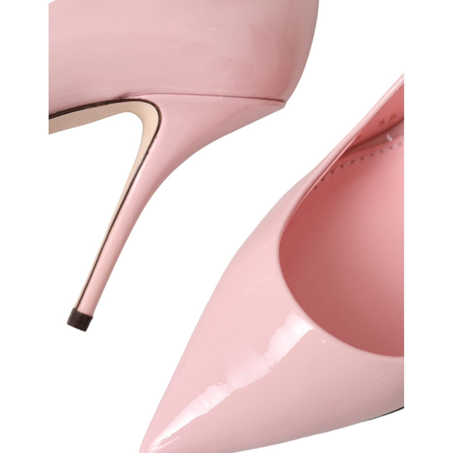 Dolce & Gabbana Light Pink Patent Leather Pump Heels Shoes Dolce & Gabbana